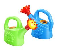 Toyvian 2pcs Watering Can for Kids, Garden Plant Watering Can Novelty Sprinkler Beach Sand Toys Educational Toy for Boys Girls (Random Color)