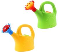 Toyvian 2PCS Watering Can Toys - Plastic Sand and Beach Toy, Early Educational Play House Toy for Children (Random Color)