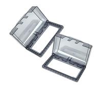 Toyvian 2pcs Waterproof Outlet Cover Box for Home Improvement, Abs Material with High Performance and Great Reliability, Multipurpose Style Socket Protector for Bathroom and Humid