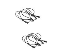 Toyvian 2pcs Way Daisy Chain Cable for Guitar Pedals Power Supply Adapter for Electric Guitars Basses Noise Isolation Design Durable Easy to Use Connects Pedals from One Power Source