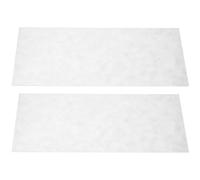 Toyvian 2pcs White Iridescent Celluloid Guitar Headstock Veneer Set, Plastic Inlay Material Sheets for Fingerboard Fretboard Neck Decoration, DIY Acoustic Electric Guitar Accessories