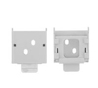 Toyvian 2pcs White Metal Roller Blind Replacement Brackets with Screws, Side-Mounted Window Shade Hardware for Outdoor Balcony Curtain Installation
