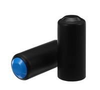 Toyvian 2pcs Wireless Microphone Battery Cup Covers, Plastic Mic Handle Sleeves Compatible with Pgx2 Slx2 Pg58 Beta58, Black and Navy Protective Microphone Accessories for Live