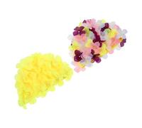Toyvian 2pcs Women Swim Caps with 3d Floral Petal Design, Leakproof Nylon Material, Multi-purpose Use for Pool Parties and Swimming, Suitable and Women