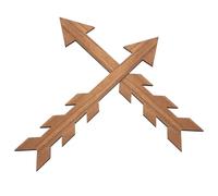 Toyvian 2Pcs Wooden Arrow Sign for Mailbox Garden Decoration, Vintage Rustic Wood Wall Art Plaques, Farmhouse Arrow Hanging Signs for Outdoor and Wedding Use