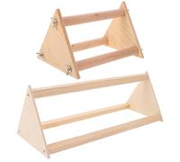 Toyvian 2pcs Wooden Chicken Perch for Brooder, Chick Stand Training Perches, Roosting Bars for Healthy Development and Activity Stimulation, for Coop Enrichment and Poultry Habitat