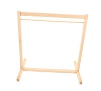 Toyvian 2pcs Wooden Doll Clothes Rack Miniature Stand for Displaying and Organizing Stuffed Animal Outfits Gentle Fabrics Compact Design Doll Specific Accessories