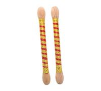 Toyvian 2pcs Wooden for Boys and Girls and Adults for Drumming Practice and Performance Drumsticks for Hands and Beginners
