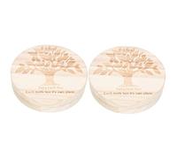 Toyvian 2pcs Wooden Keepsake Box for Memory Storage for Shower Birthday Crafted from Natural Wood