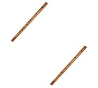 Toyvian 2pcs Wooden Piccolo Small Flute Traditional Chinese Musical Instrument for Practice Practical Piccolo Wooden Musical Instrument Vertical Flutes for Boys and Girls Music Learning