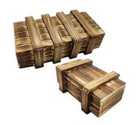 Toyvian 2Pcs Wooden Puzzle Box for Educational Secret Brain Teaser Safe Wood Material Challenging Logic Game to Enhance Problem Solving Skills and Parent Interaction