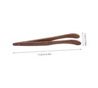 Toyvian 2pcs Wooden Tea Clip Tongs for Tea Ceremony Classic Service Tool Multifunctional Sugar Cube and Bag Tongs Elegant Polished Finish for Enthusiasts