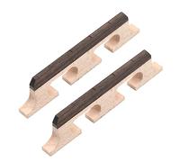 Toyvian 2pcs Wooden Turtle Dove Flute Banjo Bridge Acoustic String Instrument Accessory