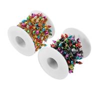 Toyvian 2rolls Miniature Christmas String Lights Artificial Fairy Lights for Dollhouse Decoration for Parties and Holiday Decor Delicate Design Warm Atmosphere