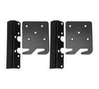 Toyvian 2set Heavy Duty Bed Frame Hooks with Double Hook Slot Structure and Iron Material Space Saving Quick Detachment Brackets for Mattress and Bed Support Suitable