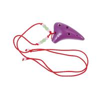 Toyvian 2sets Alto Ocarina Flute Lightweight Portable Musical Instrument for Beginners for Music Learning Lanyard Included