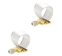 Toyvian 2sets Alto Saxophone Mouthpiece Clamp Metal Clip Wind Instrument Accessory Easy to Use