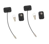 Toyvian 2sets Childproof Window Locks Door Chain Locks Safety for Toddlers Cable Wire Catch Keyed Easy to Use