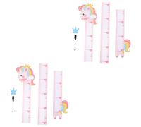 Toyvian 2sets Creative Cartoon Animal Height Measuring Sticker for Boy Girl Removable Wall Decal for Boy Girl Room Decor Easy to Apply Growth Chart for Boys and Girls