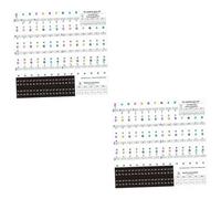 Toyvian 2sets Electronic Keyboard Stickers Musical Scale Stickers for Piano Key for Boys and Girls Learning to Play The Piano Keyboard at Home Music Class