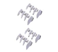 Toyvian 2sets Ergonomic Guitar Thumb Index Finger Picks Stainless Steel for Guitar Players 8pcs*2