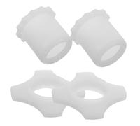 Toyvian 2sets Glow Dark Microphone and Bottom Rod Sleeves for Cordless Microphones Easy to Install Non- Design for Ktv and Live