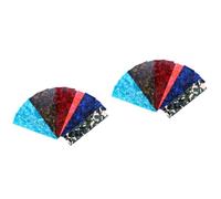 Toyvian 2sets Guitar Pick Punch Sheets Diy Guitar Pick Strips 3 Thickness Mixed Plectrum 15pcs*2 Random Color