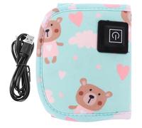 Toyvian 2sets Insulation Bottle Warmer Sleeve Bottle Warmer Portable Milk Heating Cover for Car Charging Random Color
