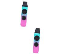 Toyvian 2sets Kazoo Musical Instrument Dual Gradient Design Portable Boys and Girls and Adults Accompaniment for Guitars Ukuleles and More Easy to Play and Carry