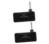 Toyvian 2sets Mini Portable Pocket Guitar Amplifier Headphone for Electric Guitar Lightweight Design for and Play Compact for
