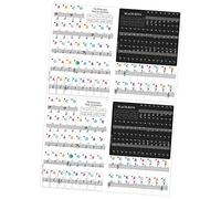 Toyvian 2sets Piano Keyboard Stickers for Beginners Transparent Easy Paste Electronic Keyboard Decals Teaching Tool for Memorizing Keys No Residue for Boys and Girls and Music Teachers