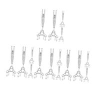 Toyvian 2sets Portable Keychain Clips for Outdoor Adventures Lightweight Metal Suspension Buckles for Hats Keys and Gear for Hiking Camping and Everyday Use 4pcs*2