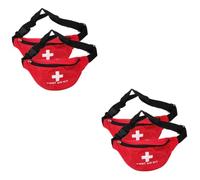 Toyvian 2sets Portable Kit Bag Durable Waist Bag for Camping Hiking Use Convenient Medical Storage 2pcs*2