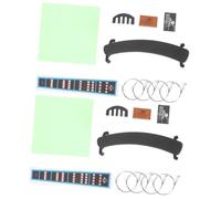 Toyvian 2sets Professional Violin Accessories Replacement Kit for Cleaning Repair Maintenance Includes Shoulder Rest Mute and Cloth for Violinists and Beginners