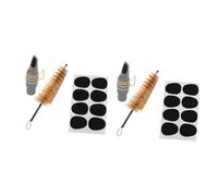 Toyvian 2sets Saxophone Cleaning Brush and Tooth-pad Kit for Easy Maintenance Versatile Accessories for Saxophone Players for Alto Tenor and Soprano