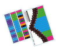 Toyvian 2sheets Kalimba Piano Note Stickers Musical Scale Sticker Beginner Kalimba Learning Decals for Thumb Piano Keyboard