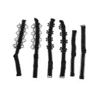 Toyvian 3 Pairs Elastic Lace Shoe Straps for Shoes, Black, Three Decorative