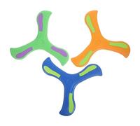 Toyvian 3 pcs EVA Foam Boomerangs Outdoor Throwing for Lightweight Exercise Fun Beach Games Random Color
