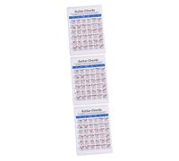 Toyvian 3 Pcs Guitar Chord Chart Paper Electric Guitar Chord Trainer Guitar Finger Guide for Beginners and Teachers