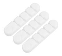 Toyvian 3 Pcs Silicone Cable Organizer with Intense Adhesive Glue and Bendable Design, Sturdy Data Line Organizer for Desk Use, Practical Wire Wrapper for Network and Electrical Cables