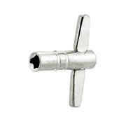 Toyvian 3 Piece Drum Key Set Metal Construction Standard Tuning Tool for Jazz Drum Kit Fits Most Square Lugs