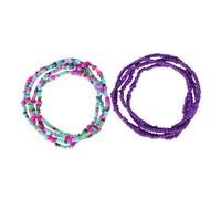 Toyvian 3 Set Handmade Glass Bead Waist Chain Jewelry Lightweight Decorative Belly Chain for Women Beach Party Travel Dance Accessory