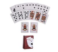 Toyvian 3 Set Mini Playing Cards Set Decks of Portable Poker Cards for Parties Travel Novelty Space Saving Design for Fun Family Games and Gatherings