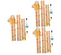 Toyvian 3 Sets Creative Cartoon Animals Pattern Height Measurement Sticker for Boy Girl Removable Wall Sticker Boys and Girls Height Wall Chart Growth Chart Bedroom