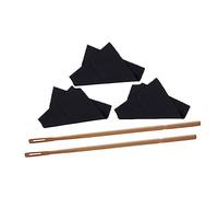 Toyvian 3 Sets Flute Cleaning Kit Professional Flute Cleaning Cloth Includes and Swab