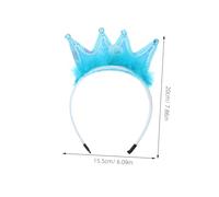 Toyvian 3 Sets Princess Wand and Crown Headbands for Little Birthday Party Accessories Coordinated Fairy Tiara Role Play Props for Halloween Christmas Dress Up Imagination Stimulating