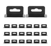 Toyvian 300pcs Aircraft Hole Hooks: Black Plastic Retail Display Hooks, Merchandise Hanging Accessories for Trade Show Exhibition and Sample Display