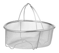Toyvian 304 Stainless Steel Vegetable Drain Basket with Handle, Fine Mesh Fruit Washing Colander for Kitchen Use, Multi-Purpose Strainer Basket for Fruits and Vegetables Cleaning