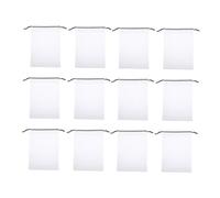 Toyvian 30pcs Clear Drawstring Shoe Bags Large Travel Pouch for Shoe Storage Lightweight Portable Organizer for Gym and Closet Use