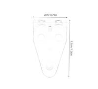 Toyvian 30pcs Clear Plastic Blind Hold Down Clips for Mini Blinds Bottom Rail Window Shades Brackets Fit and Doors